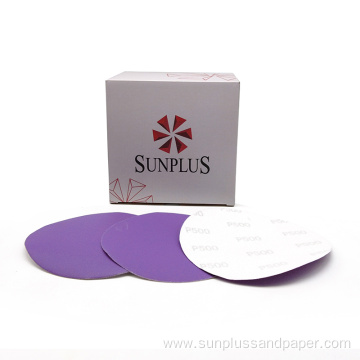 Hook And Loop Disc Sandpaper Purple Sandpaper